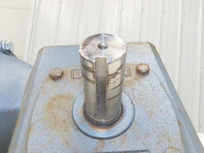 Leeson Gearmotor .5Hp 230/460V 15:1 Boston Gear Reducer 115rpm Dual Shaft 56C