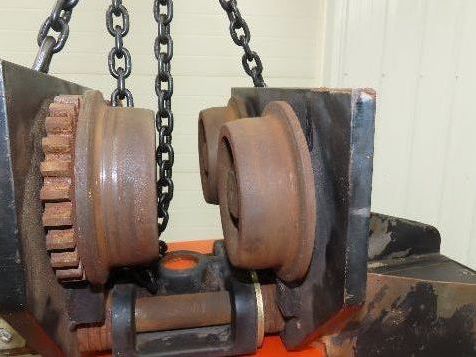 CM Lodestar L 1 Ton Electric Chain Hoist 16 FPM 15' Lift 635 Power Trolley 3PH