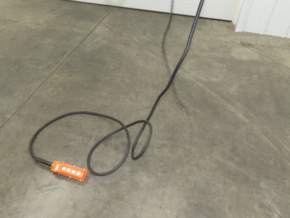 CM Lodestar L 1 Ton Electric Chain Hoist 16 FPM 15' Lift 635 Power Trolley 3PH
