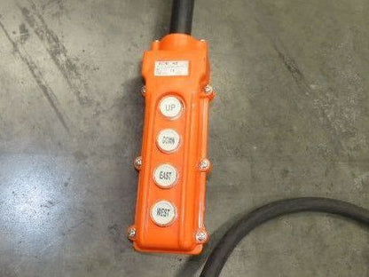 CM Lodestar L 1 Ton Electric Chain Hoist 16 FPM 15' Lift 635 Power Trolley 3PH