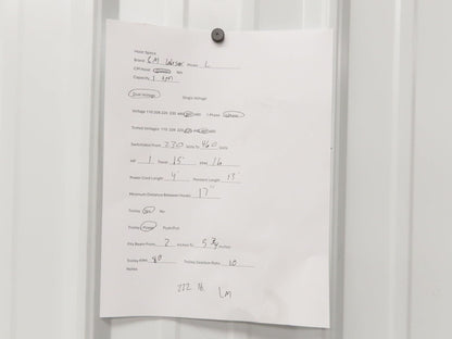 CM Lodestar L 1 Ton Electric Chain Hoist 16 FPM 15' Lift 635 Power Trolley 3PH