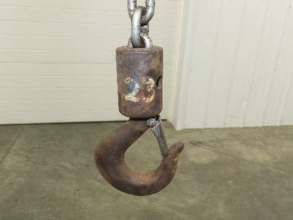 CM Lodestar L 1 Ton Electric Chain Hoist 16 FPM 15' Lift 635 Power Trolley 3PH