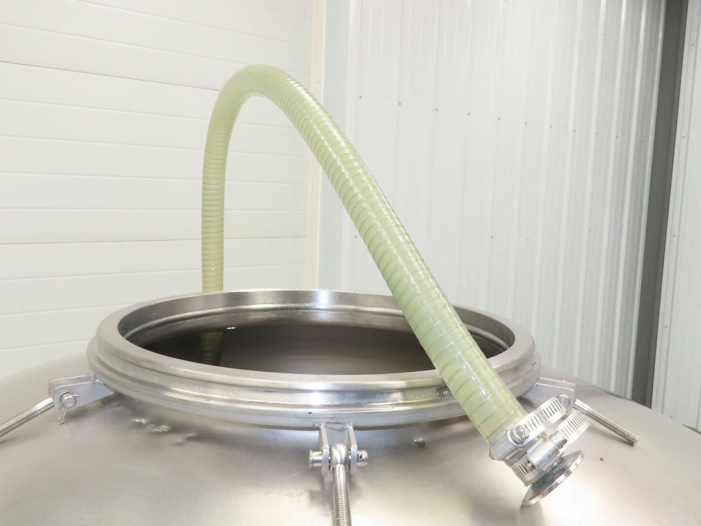 Mobile Stainless Steel Mixing Vessel 136 Gallon Tank Food Grade Sanitary Drain