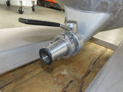 Mobile Stainless Steel Mixing Vessel 136 Gallon Tank Food Grade Sanitary Drain