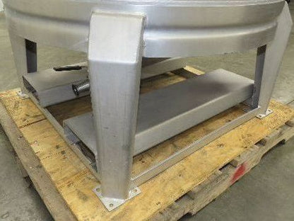 Mobile Stainless Steel Mixing Vessel 136 Gallon Tank Food Grade Sanitary Drain