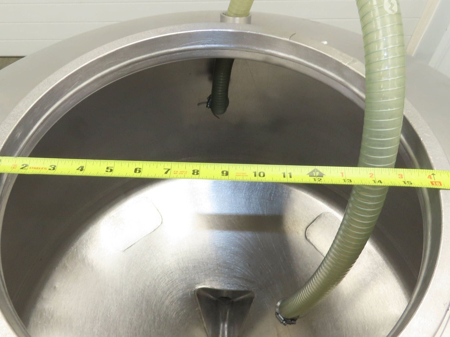 Mobile Stainless Steel Mixing Vessel 136 Gallon Tank Food Grade Sanitary Drain