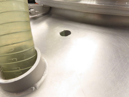 Mobile Stainless Steel Mixing Vessel 136 Gallon Tank Food Grade Sanitary Drain