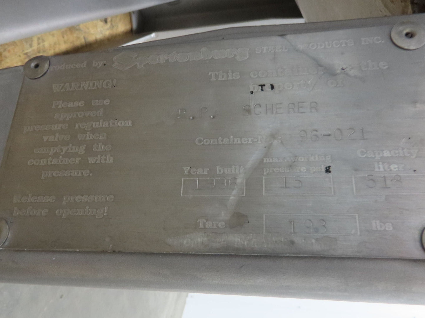 Mobile Stainless Steel Mixing Vessel 136 Gallon Tank Food Grade Sanitary Drain