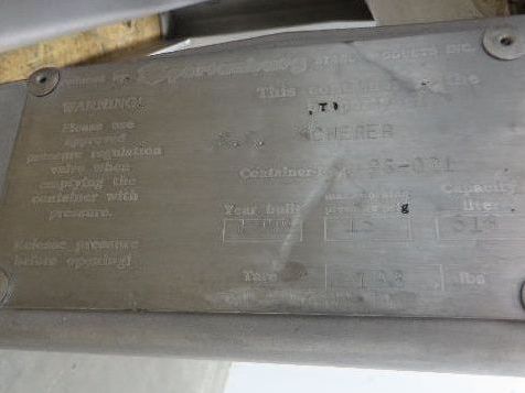 Mobile Stainless Steel Mixing Vessel 136 Gallon Tank Food Grade Sanitary Drain