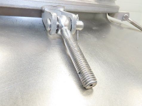 Mobile Stainless Steel Mixing Vessel 136 Gallon Tank Food Grade Sanitary Drain