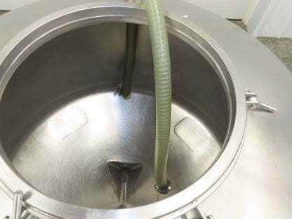 Mobile Stainless Steel Mixing Vessel 136 Gallon Tank Food Grade Sanitary Drain