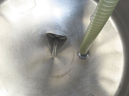 Mobile Stainless Steel Mixing Vessel 136 Gallon Tank Food Grade Sanitary Drain