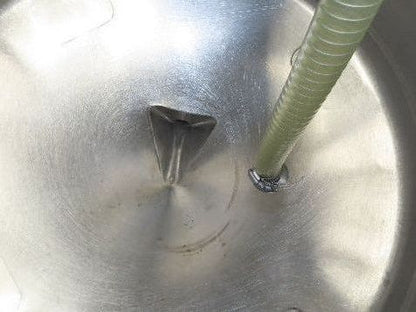 Mobile Stainless Steel Mixing Vessel 136 Gallon Tank Food Grade Sanitary Drain