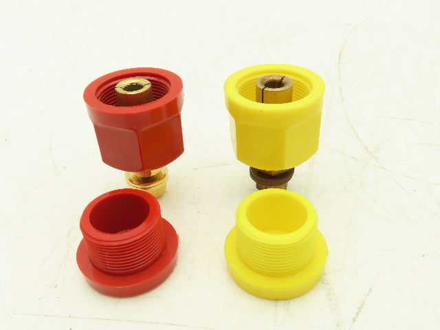 Superior Electric RS50GY Electrical Connector 50A 600V Yellow & Red Lot of 10