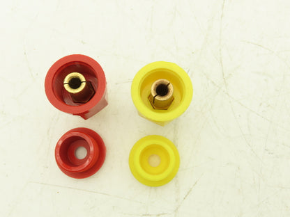 Superior Electric RS50GY Electrical Connector 50A 600V Yellow & Red Lot of 10