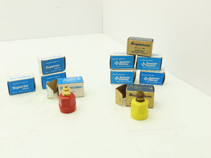 Superior Electric RS50GY Electrical Connector 50A 600V Yellow & Red Lot of 10
