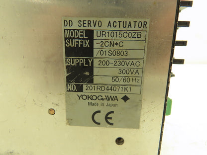 Yokogawa Dynaserv UR1015C0ZB-2CN*C DD Servo Drive Actuator 230VAC 300VA V2.25