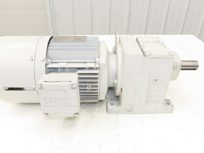 Sew Eurodrive R47DT90S4TFES1S Gearmotor 1.1kW 240/460v 3ph 21.81:1 Reducer 78rpm