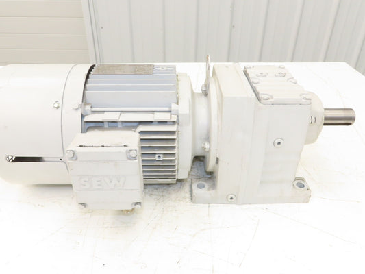 Sew Eurodrive R47DT90S4TFES1S Gearmotor 1.1kW 240/460v 3ph 21.81:1 Reducer 78rpm