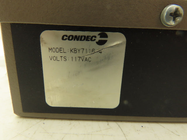 Condec KBY7116-4 Weigh Scale Indicator Analog Output Box 117VAC