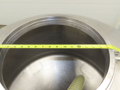 Mobile Stainless Steel Mixing Vessel 136 Gallon Tank Food Grade Sanitary Drain