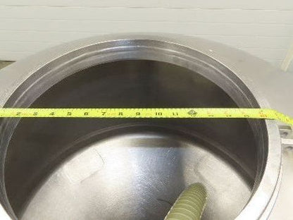 Mobile Stainless Steel Mixing Vessel 136 Gallon Tank Food Grade Sanitary Drain