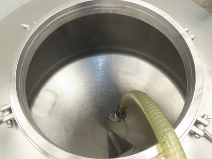 Mobile Stainless Steel Mixing Vessel 136 Gallon Tank Food Grade Sanitary Drain