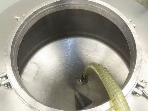 Mobile Stainless Steel Mixing Vessel 136 Gallon Tank Food Grade Sanitary Drain