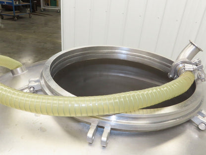 Mobile Stainless Steel Mixing Vessel 136 Gallon Tank Food Grade Sanitary Drain