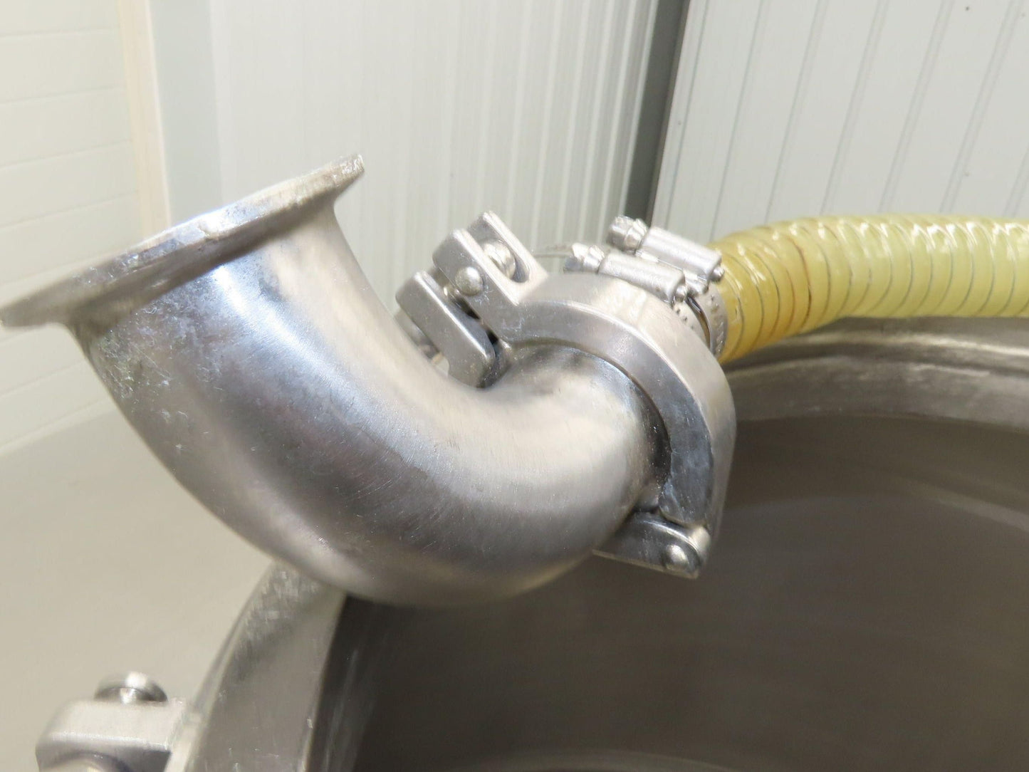 Mobile Stainless Steel Mixing Vessel 136 Gallon Tank Food Grade Sanitary Drain