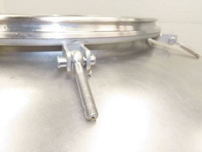 Mobile Stainless Steel Mixing Vessel 136 Gallon Tank Food Grade Sanitary Drain