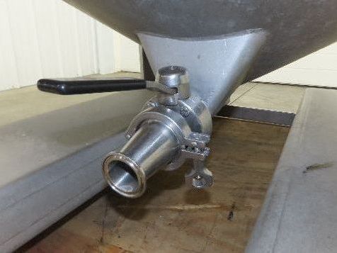 Mobile Stainless Steel Mixing Vessel 136 Gallon Tank Food Grade Sanitary Drain