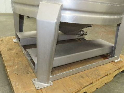 Mobile Stainless Steel Mixing Vessel 136 Gallon Tank Food Grade Sanitary Drain