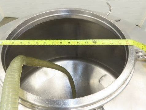 Mobile Stainless Steel Mixing Vessel 136 Gallon Tank Food Grade Sanitary Drain