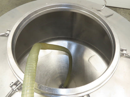 Mobile Stainless Steel Mixing Vessel 136 Gallon Tank Food Grade Sanitary Drain