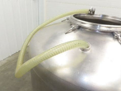 Mobile Stainless Steel Mixing Vessel 136 Gallon Tank Food Grade Sanitary Drain