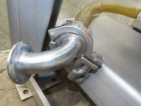 Mobile Stainless Steel Mixing Vessel 136 Gallon Tank Food Grade Sanitary Drain