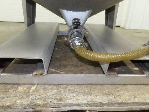 Mobile Stainless Steel Mixing Vessel 136 Gallon Tank Food Grade Sanitary Drain