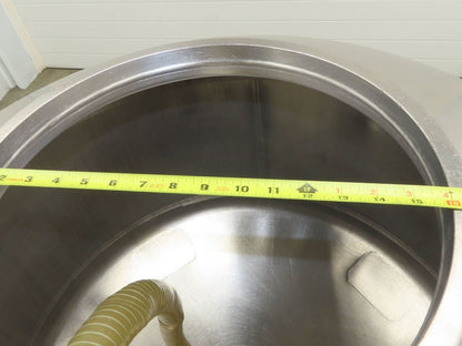 Mobile Stainless Steel Mixing Vessel 136 Gallon Tank Food Grade Sanitary Drain