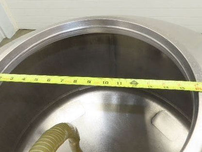 Mobile Stainless Steel Mixing Vessel 136 Gallon Tank Food Grade Sanitary Drain