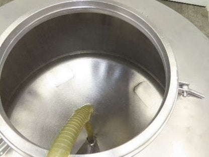 Mobile Stainless Steel Mixing Vessel 136 Gallon Tank Food Grade Sanitary Drain