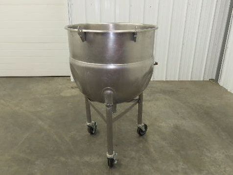 Legion LT-40 Stationary Direct Steam Kettle 40 Gallon Food Grade Mixing Tank