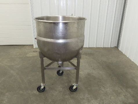Legion LT-40 Stationary Direct Steam Kettle 40 Gallon Food Grade Mixing Tank