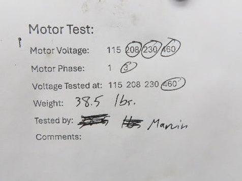 Baldor Winsmith Gearmotor 5:1 Reducer 345rpm .75Hp 460v 3ph Dual Output