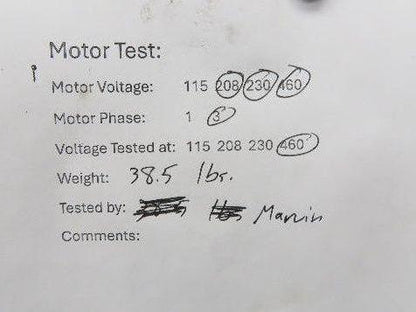 Baldor Winsmith Gearmotor 5:1 Reducer 345rpm .75Hp 460v 3ph Dual Output