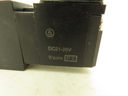 SMC VFS2220-5D-02-XD1 4/5 Pneumatic Double Solenoid Valve 24VDC