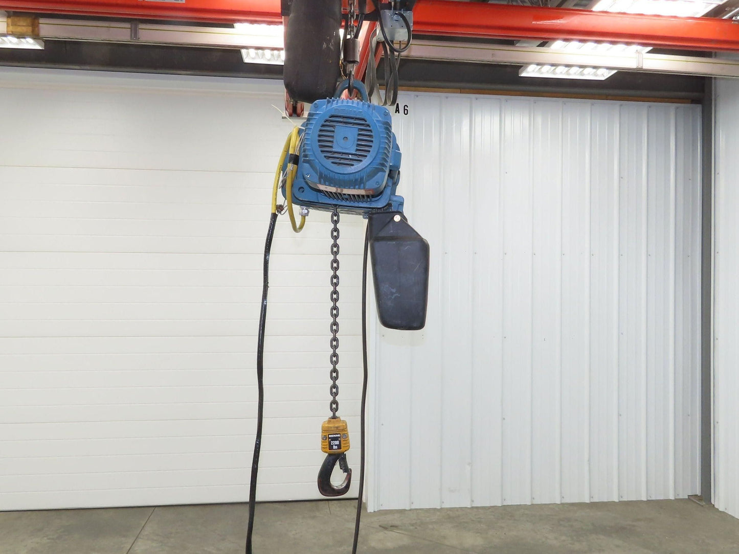 Demag DKUN 10-1000 2200 Lb 1 Ton Electric Chain Hoist 18' Lift 12/50 FPM 2 Speed