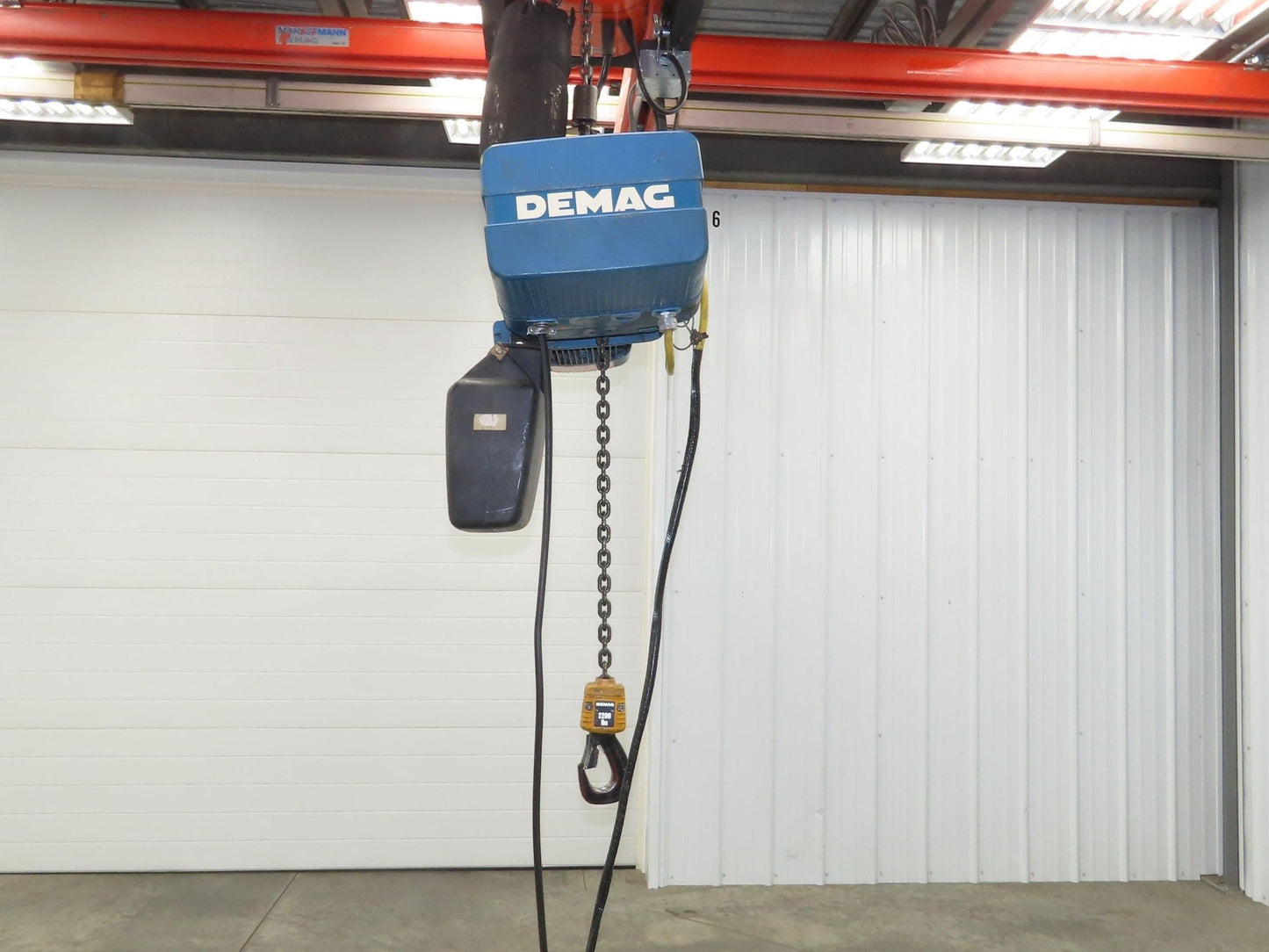 Demag DKUN 10-1000 2200 Lb 1 Ton Electric Chain Hoist 18' Lift 12/50 FPM 2 Speed