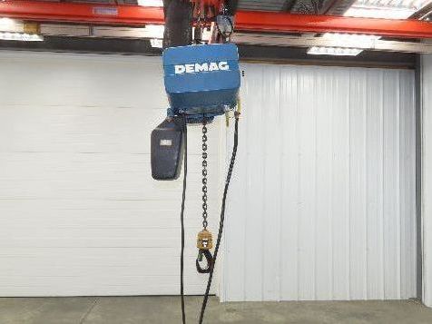 Demag DKUN 10-1000 2200 Lb 1 Ton Electric Chain Hoist 18' Lift 12/50 FPM 2 Speed