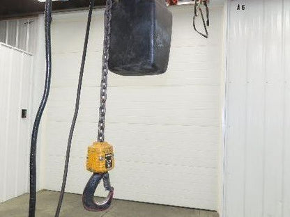 Demag DKUN 10-1000 2200 Lb 1 Ton Electric Chain Hoist 18' Lift 12/50 FPM 2 Speed